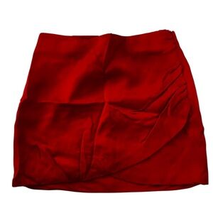 Zara Vibrant Red Mini Skirt